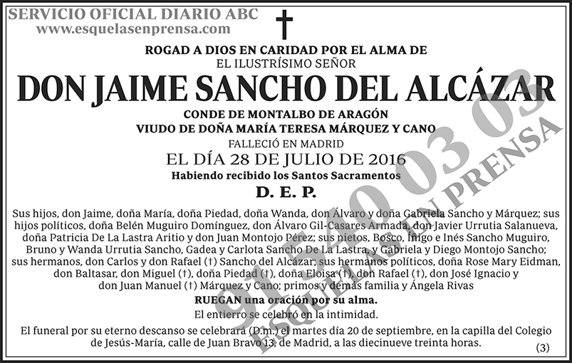 Jaime Sancho del Alcázar
